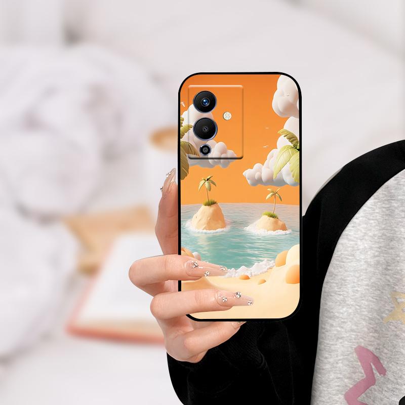 Für infinix NOTE 12 PRO 5G Hülle X671B TPU Wolf Katze Silikon Stoßfänger Abdeckung für Infinix Note 12 Pro 5G Handyhülle Note12 Pro 5G
