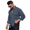 Indoprimo Men' Regular Fit Fancy Double Pocket Casual Shirt For Men Full Sleeves Cargo (In, Alpha,, Regular, )