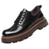 Inner Height Increase Casual Leather Shoes Men's 8cm2025 New Leather Big Head Tooling Shoes Men's Retro Versatile Men's Shoes