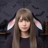 Soft Rabbit Ears Hair Hoop Faux Fur Plush Headwear Fashion Bunny Ears Headband  Cosplay