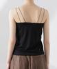 Nano Universe Stretch Punch Strapless Camisole with Size Cups, Women's, M, 010, Black, 669-5124316