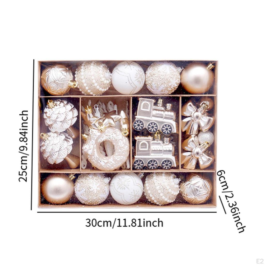 45 stk Julepynt til å henge på juletreet, Dekorative kuler til bursdag