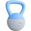 6KG Soft Kettlebell, Kettlebell with Non-Slip Handle for Home Gym, Weight Lifting, Strength Training, Light Blue/Grey