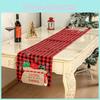 Decor Christmas Home Linen Gingham Table Flag Creative Decorative Goods Item