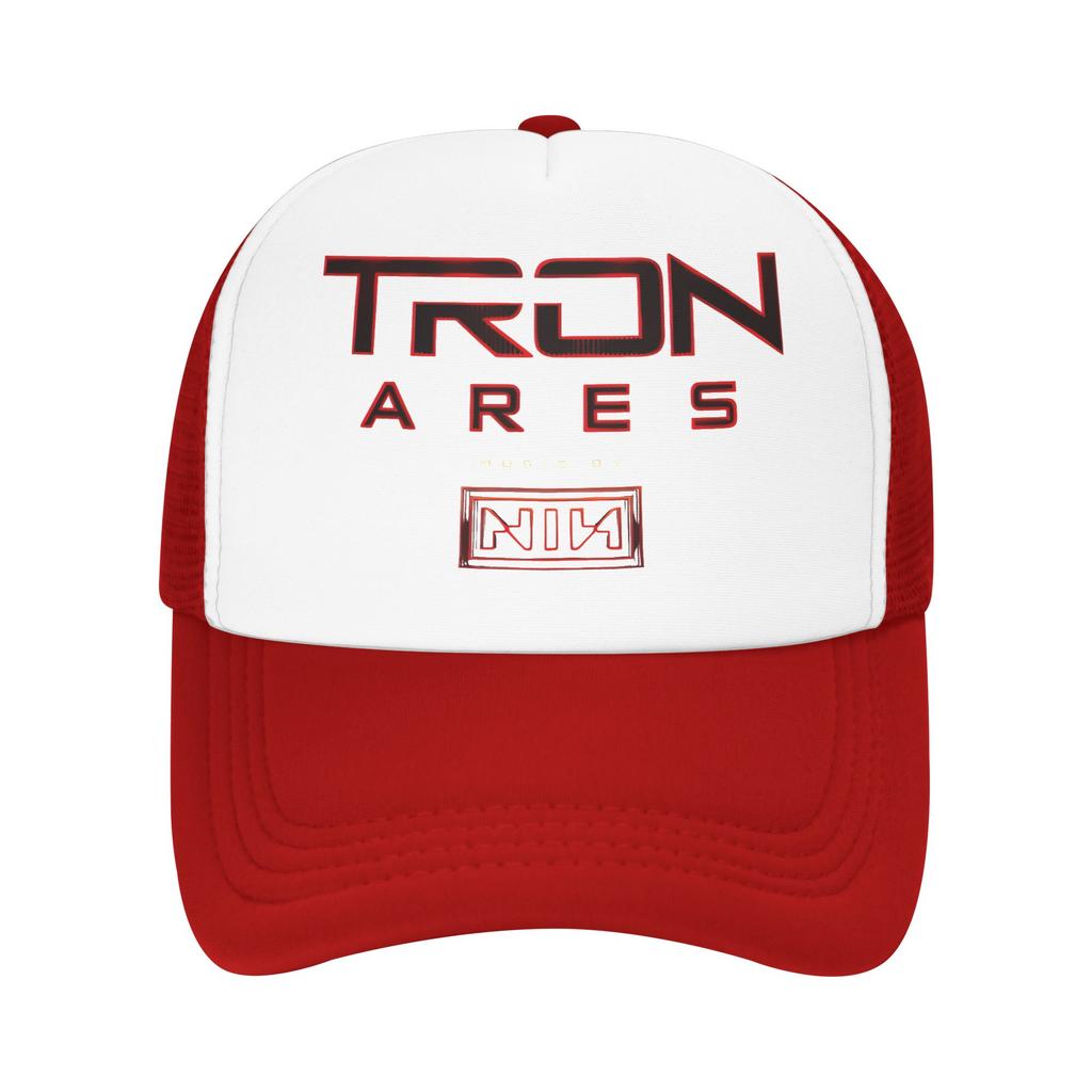 Trons Ares Music Nin Band Outfits Mesh Foam Trucker Hat Unisex Cooling Mesh-back Sun Caps Leisure Adjustbale
