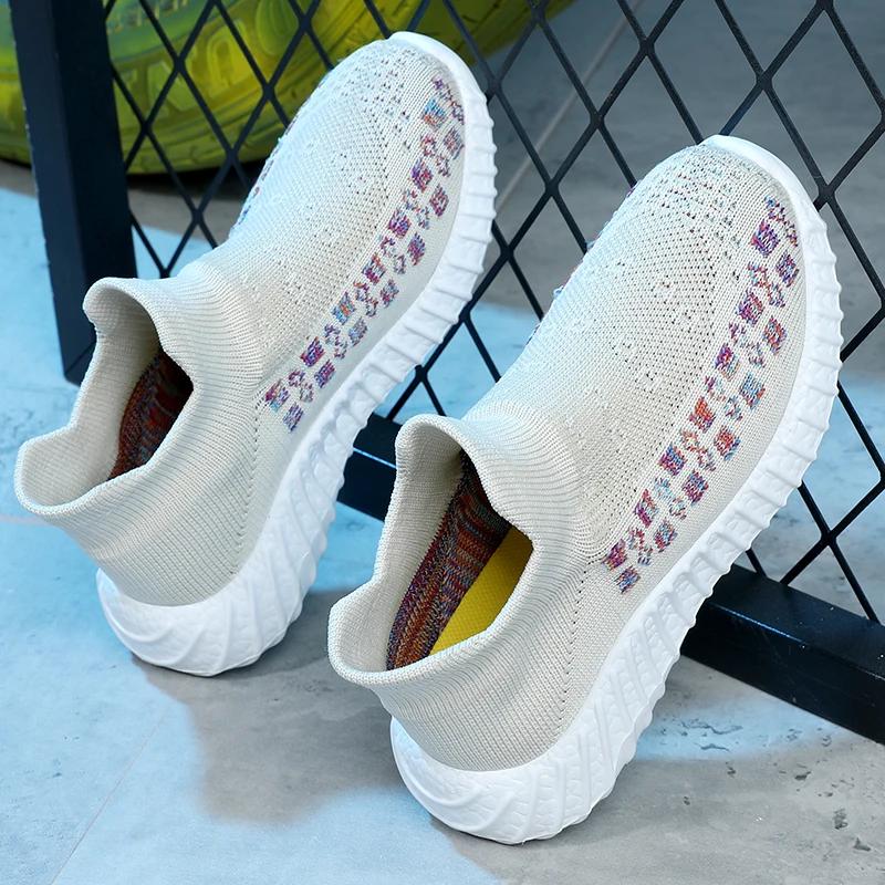 Outdoor Walking Footwear for Toddler Children Kids Sneakers Summer Running Shoes Knit Breathable Lightweight Comfy Athletic