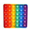 Rainbow Silicone Pop-It Mouse Bubble Toy for Kids - Fun Decompression Pendant