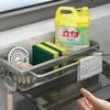 Raum Aluminium Küche Lagerung Rack Waschbecken Abfluss Rack Schwamm Organizer Hängen Seife Abtropffläche Regal Korb Bad Shampoo Regale
