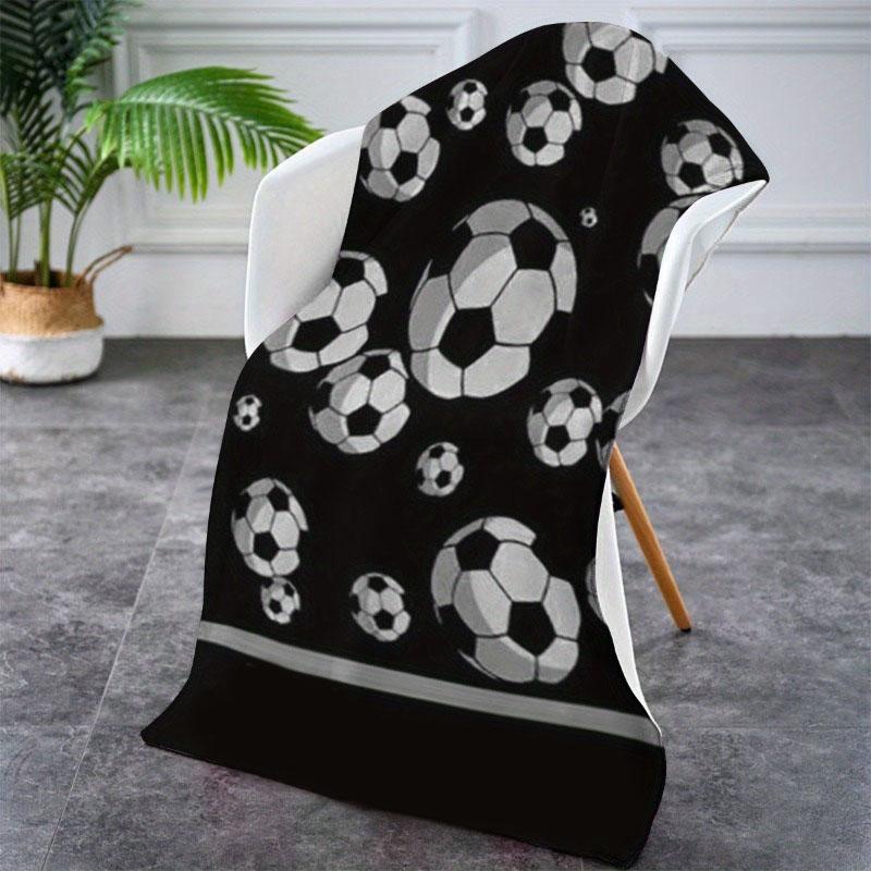1 Stück Fußball-Element-Design Strandtuch Super Saugfähigkeit Geeignet für Meeresurlaub Pool Yoga Heimfitness Geschenk für Familien