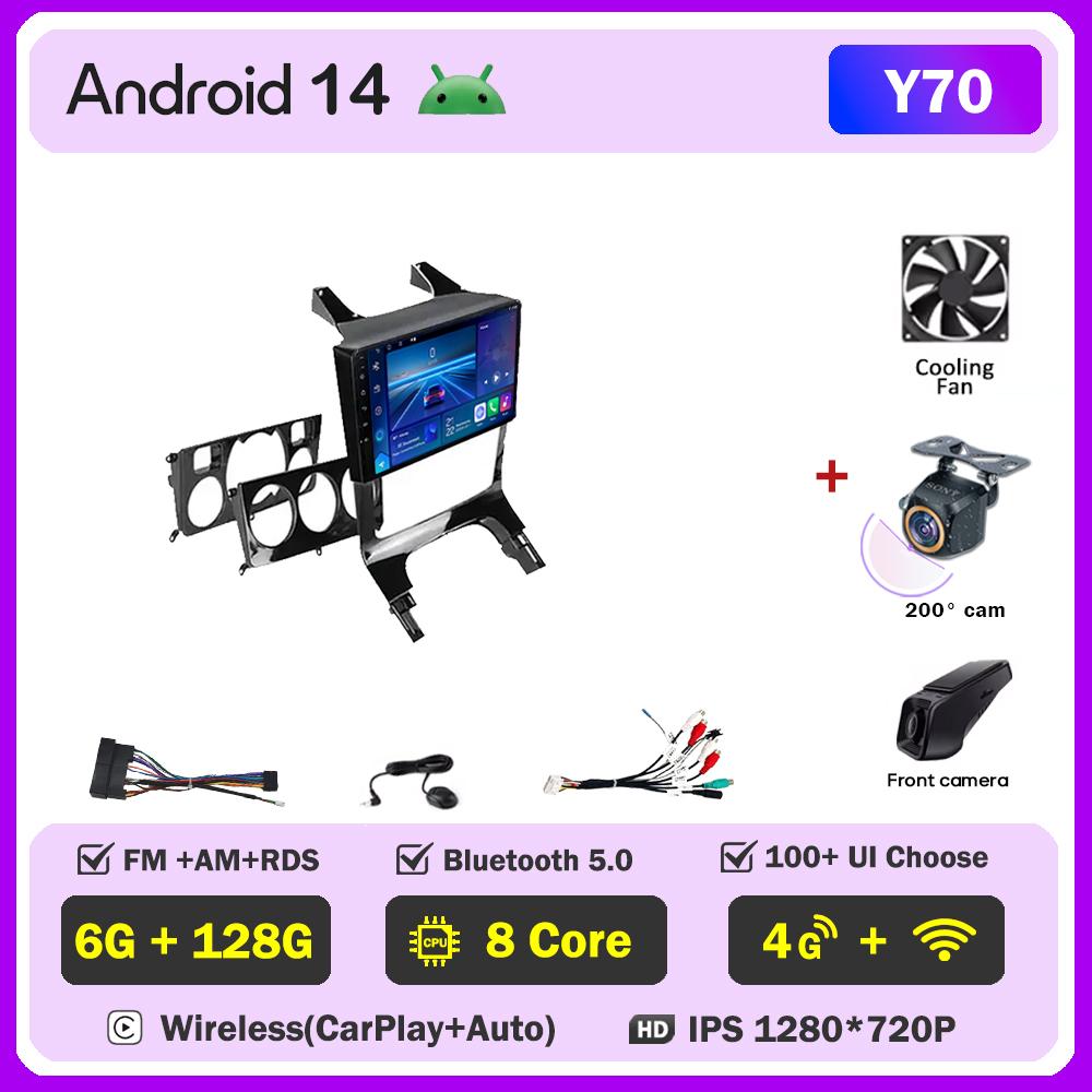 Android 14 For Peugeot 3008 5008 AT MT 2009 -2015 Car Radio Carplay GPS Navigation Android Auto 5G Wifi DVD Stereo Screen RDS