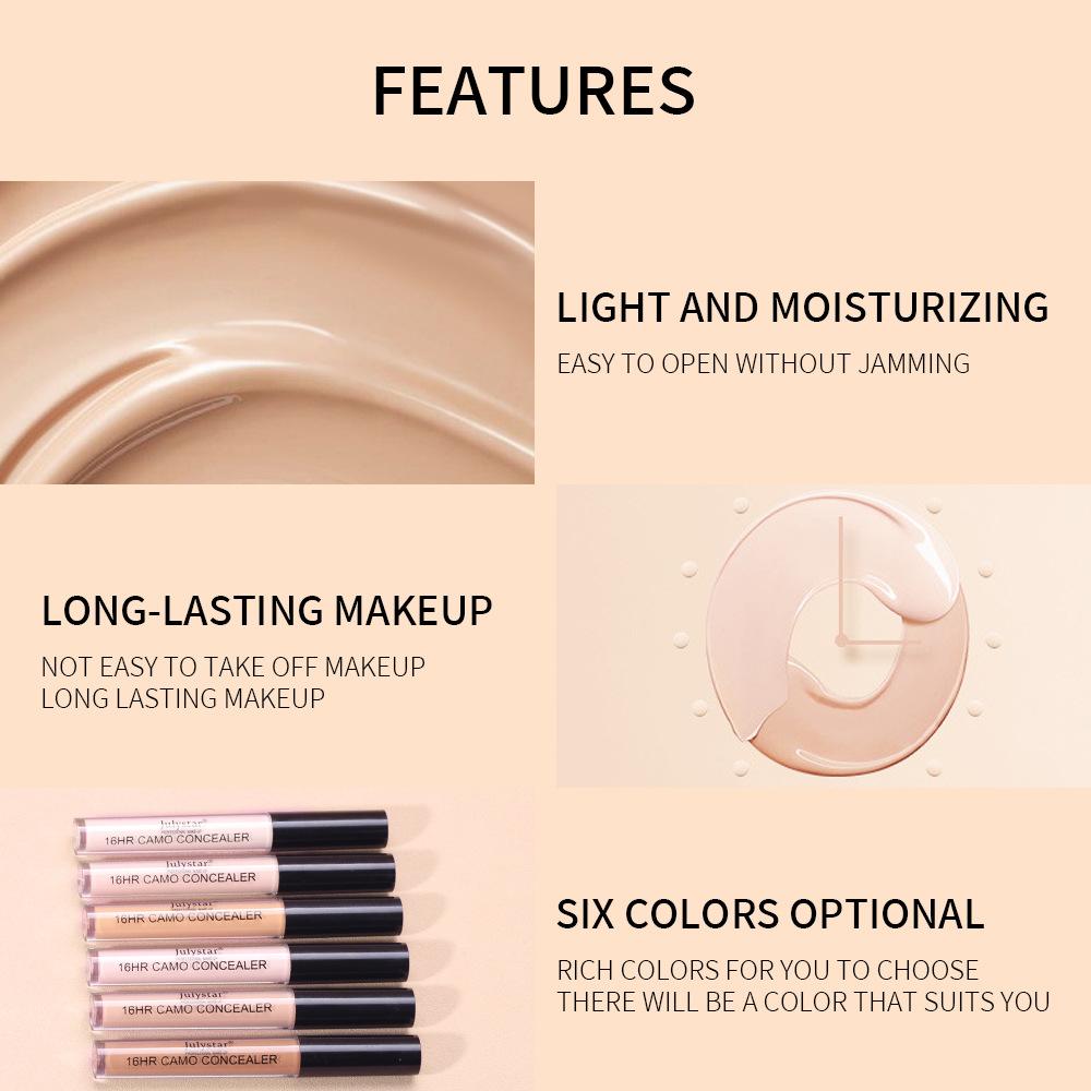 JULYSTAR Makeup Powder Foundation Concealer Long -lasting No Makeup Powder Foundation Powder Cream Beauty