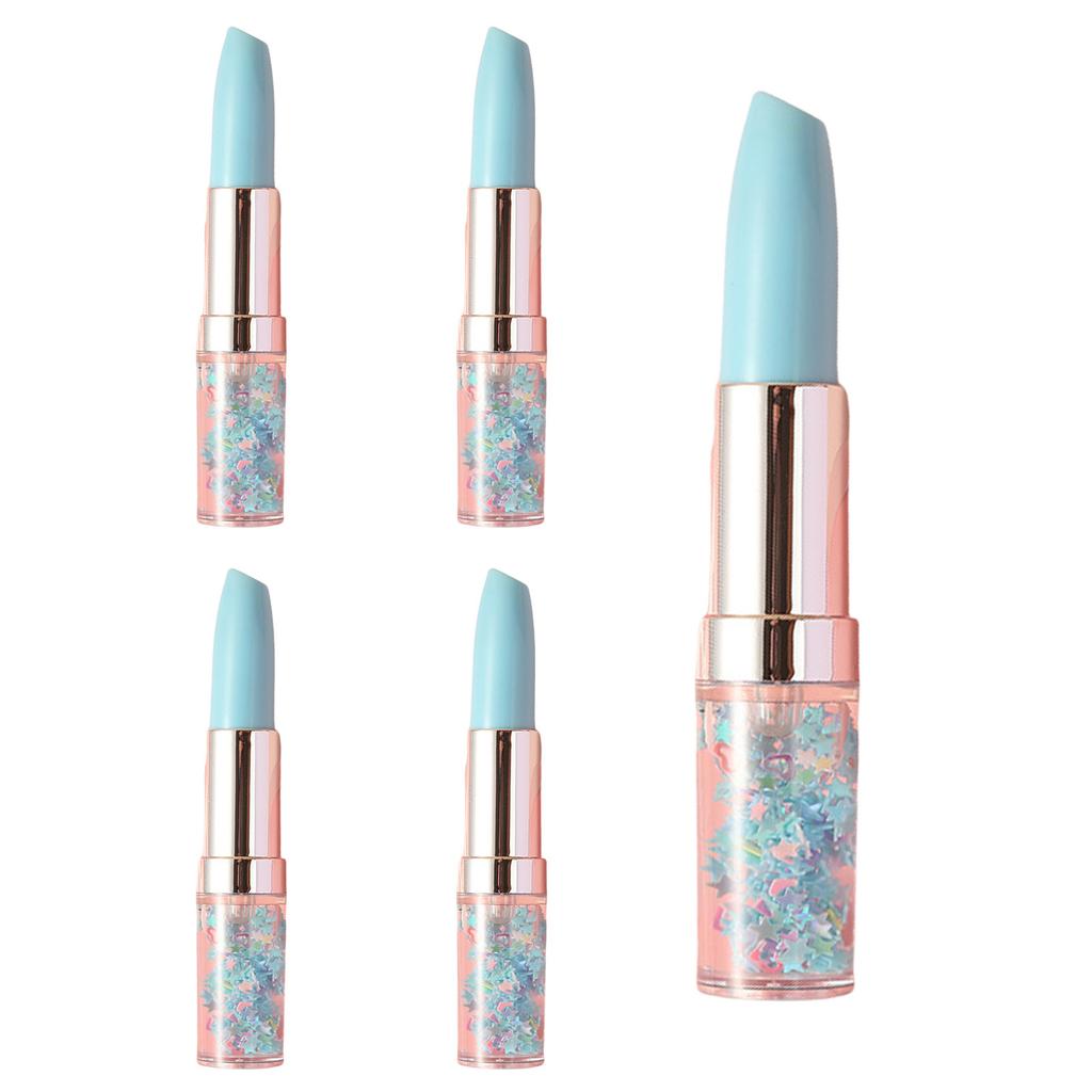 5 Pcs Highlighters Set Highlighter Markers Lipstick Shape Highlighter Pen Bible Marker Pen for Learning and Working