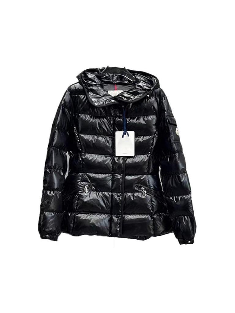 Dámská lesklá péřová bunda s kapucí 2025 - Úzký střih, Silná a teplá