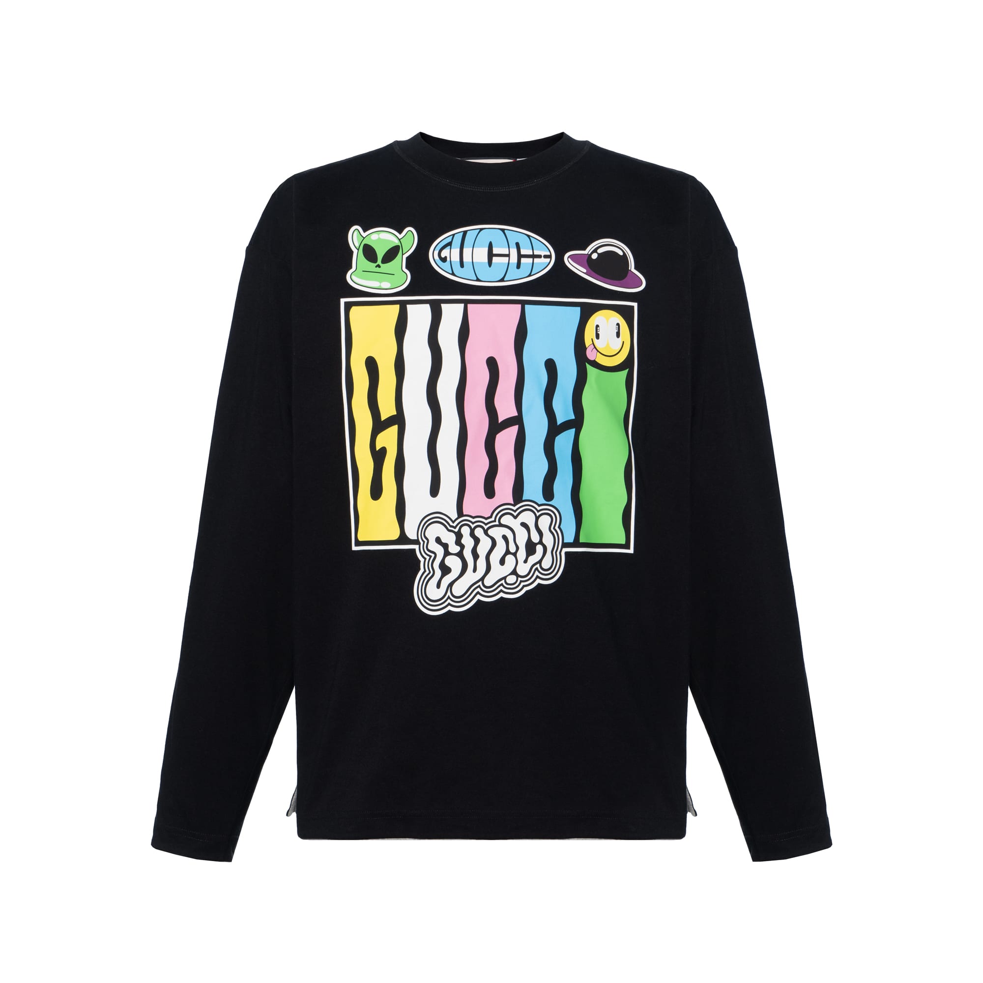 GUCCI T Shirts Men`s Black Crew