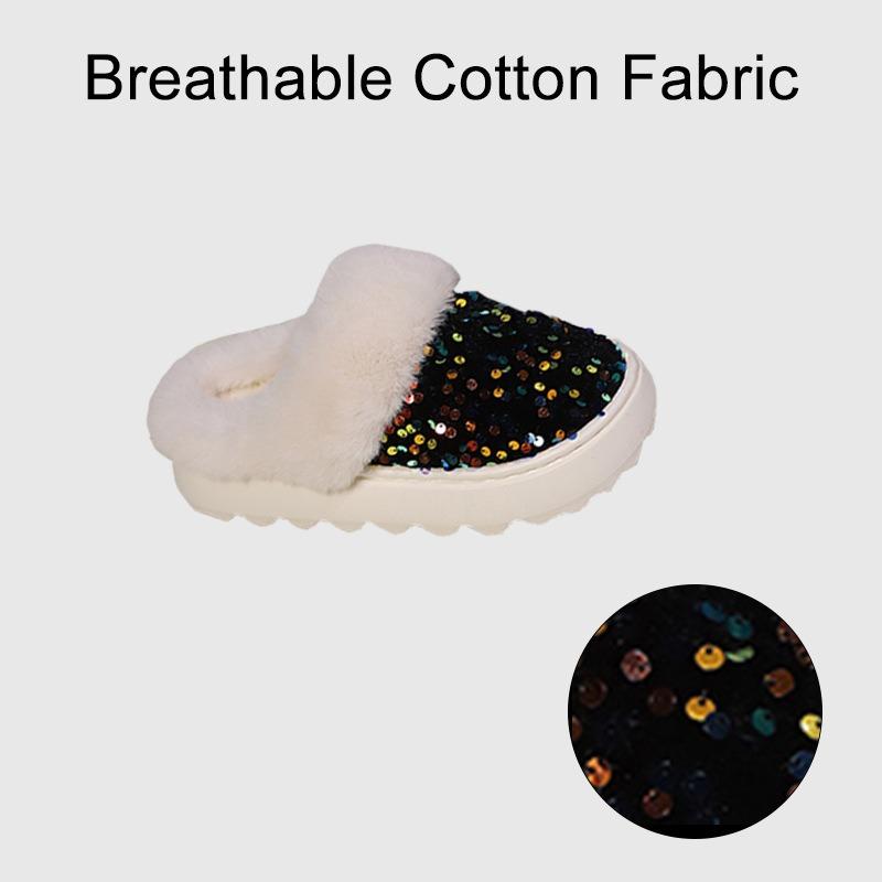 Neue Damenschuhe, Plüsch-Stirnband, Warme Baumwoll-Hausschuhe für Zuhause