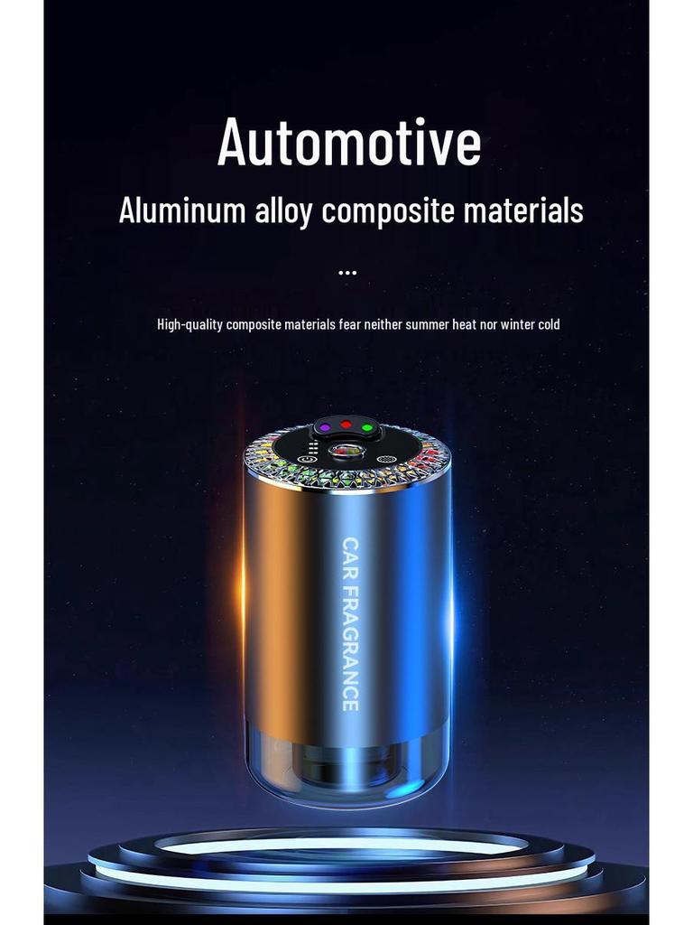 Starry Sky Automatic Car Aroma Diffuser: 3-Color Deodorizing Spray with Ambient Roof Lighting.