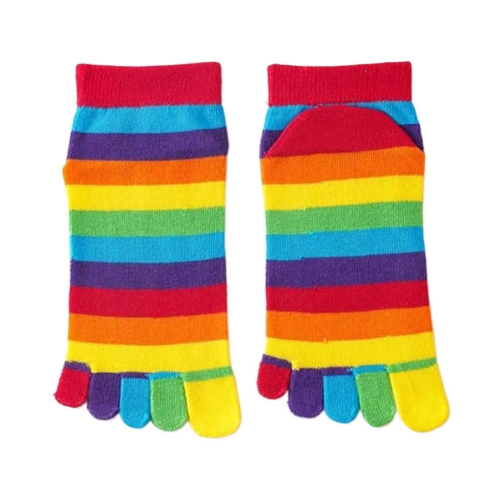 

1 Pair Comfort Cotton Middle Tube Socks Colorful Women Toe Socks New Pilates Socks Short