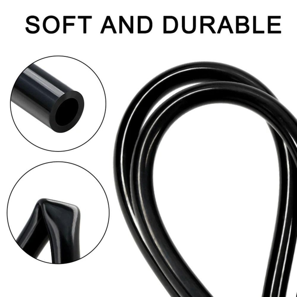 1Pcs ID2-6mm Flexible Rubber Hose Black Water Pipe Durable Garden Pipe  for Garden Water Pipe