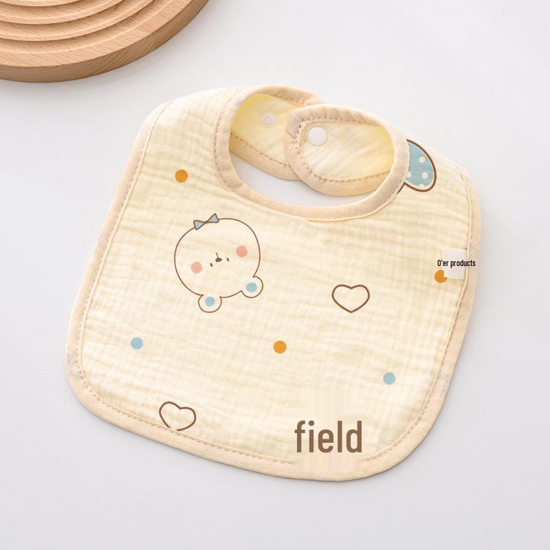 Weiches sechslagiges Baby-Lätzchen aus reiner Baumwolle - Mullwindel für Neugeborene