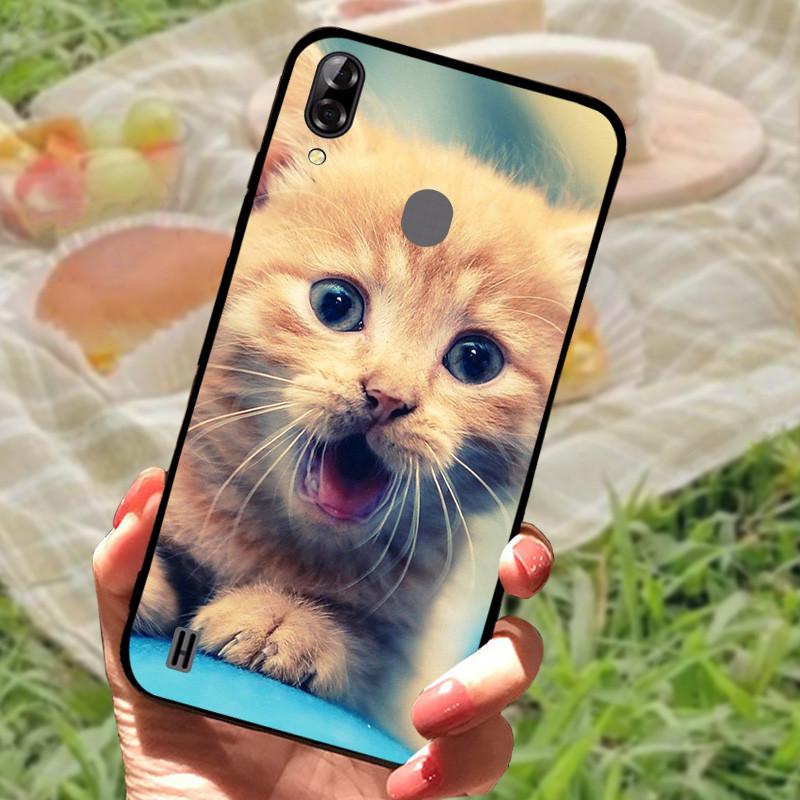 Case For Blackview A60 Cover Silicone Marble Cat Lion TPU Black Soft Covers for Blackview A60 A 60 Bags