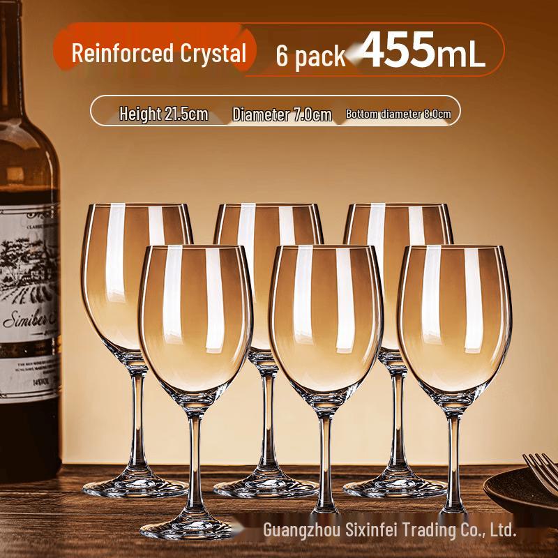 MDNG Crystal Red Wine Glasses - Set of 6