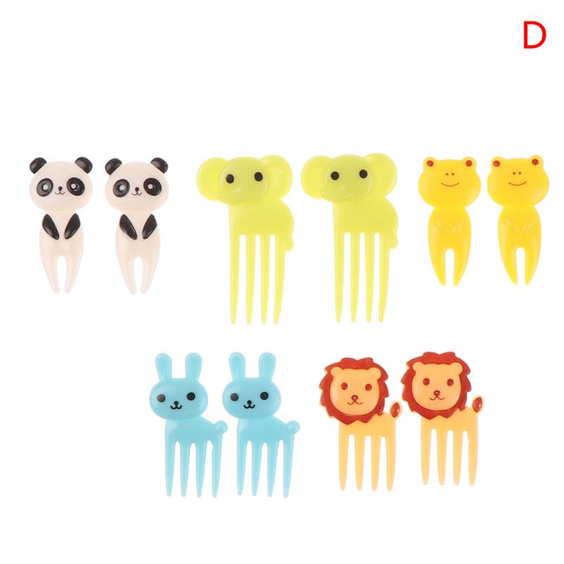 

6/10 шт./упак. мини-мультяшный детский десерт, закуски, бенто, украшения для обедов D