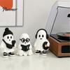 Cute Kawaii Ghost Decor for Bedroom Halloween Figurine, Resin Cartoon Desktop Ornaments, Statue Modern Minimalist Table Centerpiece with