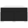 Bed Frame with Mattress Black 120 X 190 Cm Fabric