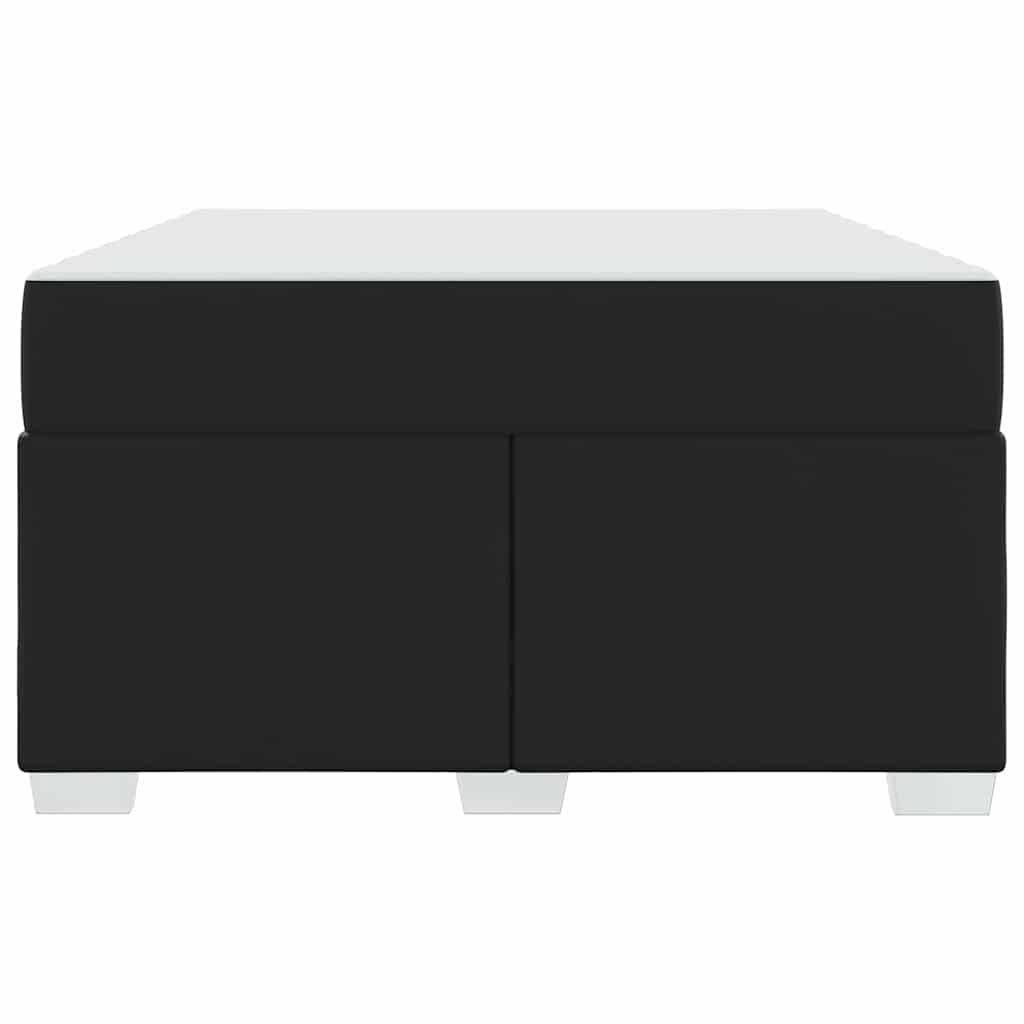 Bed Frame with Mattress Black 120 X 190 Cm Fabric