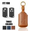 2 3 Button Leather Car Key Cover Case For Honda Accord CIVIC CRV Fit 2006 - 2015 Key Shell Holder Bag Fob Protector Accessories