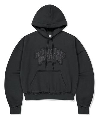 Raw Cut Pray Crop Hoodie Charcoal(Mg2Fffm418A)