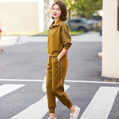 Jianhu Mom's Casual Two-Piece Sweatshirt Set