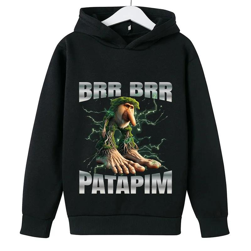 Otoño Estampado Italian Brainrot Sudadera con Capucha Infantil Moda Casual Sudadera de Niño Niña Harajuku Manga Larga Niño Divertido Cálido Jersey