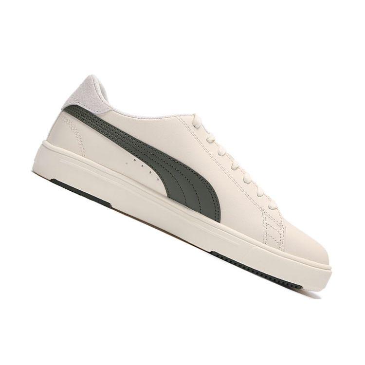Puma Serve Pro Lite Blanco Susurro Tomillo Zapatillas Unisex Crema Oro Equipo 374902-13