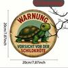 Vintage Metal Wall Art Decor, Retro Tin Sign with Turtle Design, Industrial Home Decoration for Bar Cafe Living Room