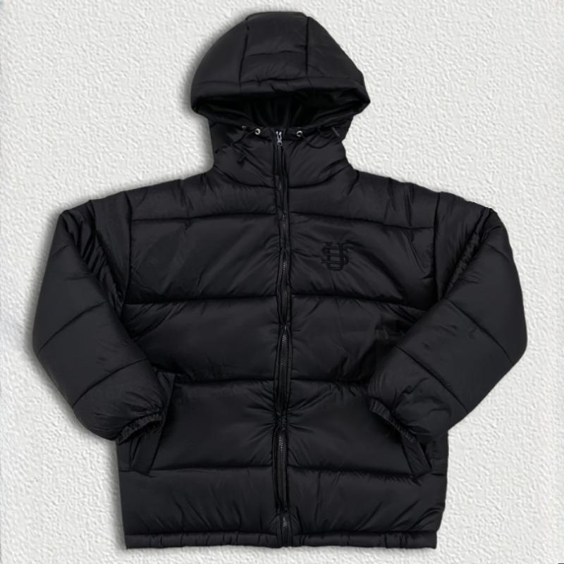 European and American winter retro hip-hop high street letter embroidery long sleeved warm cotton jacket