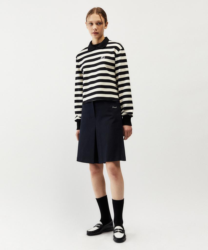 MAYOL Cotton Blend Bermuda Shorts_Navy