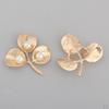 10 Pcs Branch Leaf Flatback Beaded Buttons DIY For