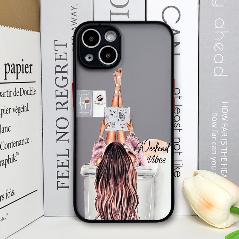 Fashion City Girl Phone Case for Samsung Galaxy A36 A56 A55 A54 A53 A52 A51 A50 A15 A14 5G Beautiful Women Shockproof Hard Cover