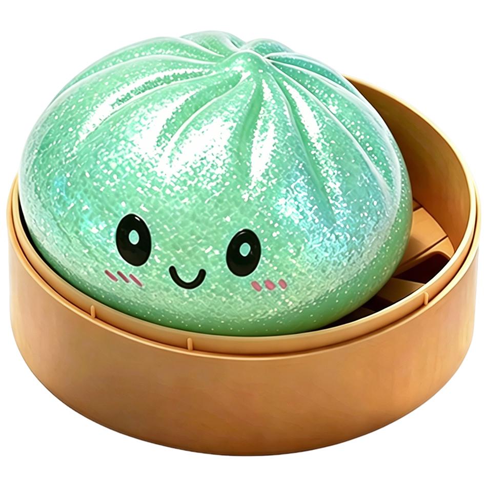 2026Glitzer Knödel Glitzer Knödel Squishy mit Box Knödel Sensorisches Quetschspielzeug zur Stressbewältigung