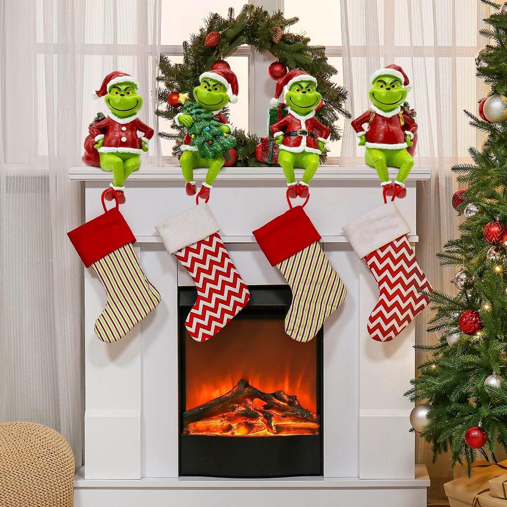 Festive Creative Christmas Stocking Holder Ornament