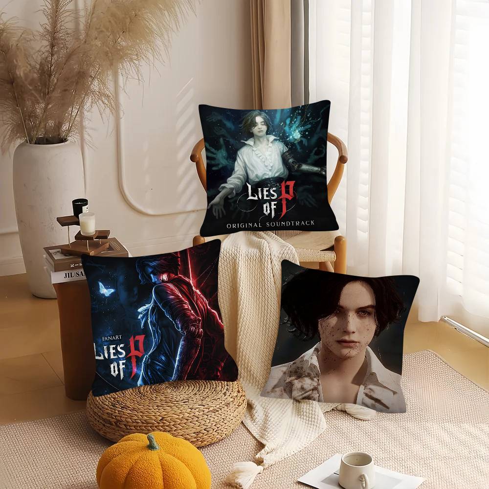 1Pc Classic Movie L-Lies Of P Pillow Case Fashion Square Pillowcase Bedroom Sofa Room Ins Decoration Leisure