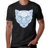 Blue Cat T-Shirt Sweat Animal Prinfor Boys Men Graphic T Shirts