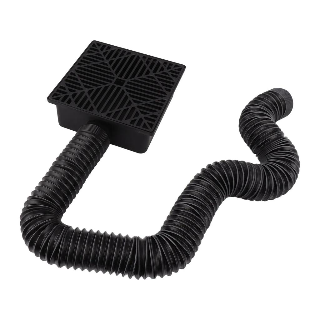 Black Gutter Downspout Extensions Catch Basin Low Profile Downspout Extender Catch Basin Downspout Extension