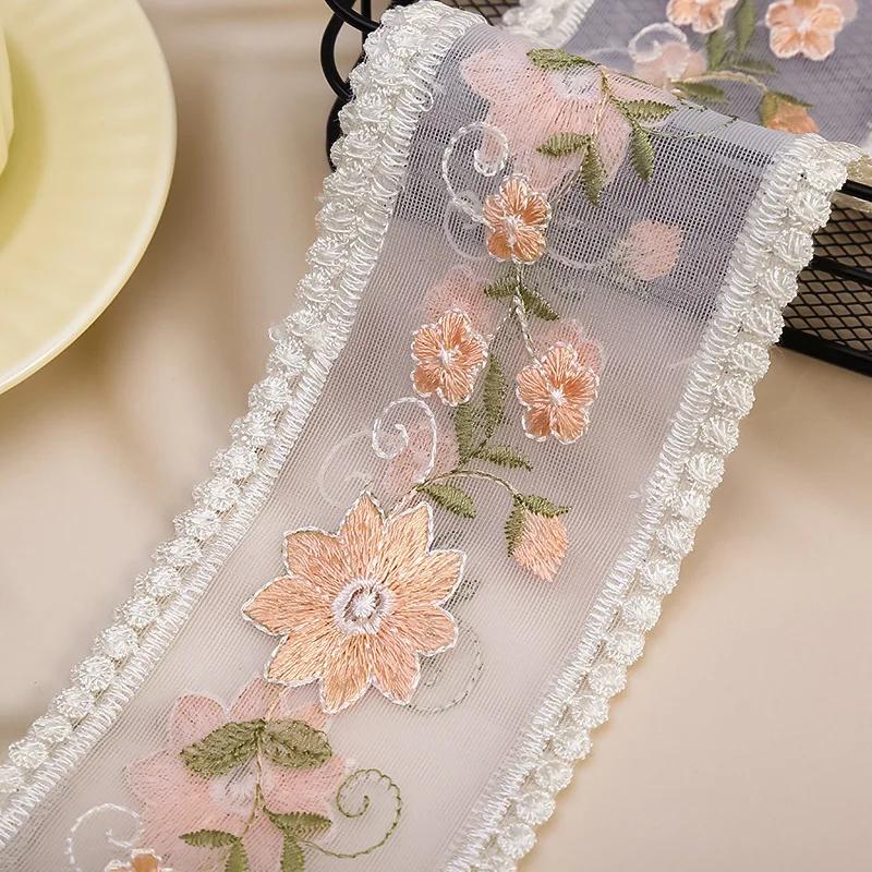 

5/15 Yards Sewing Fabric Craft Flower Embroidery Lace Supplies Ribbon Needlework Accessories Clothing Decoration Drop Shipping 5yard