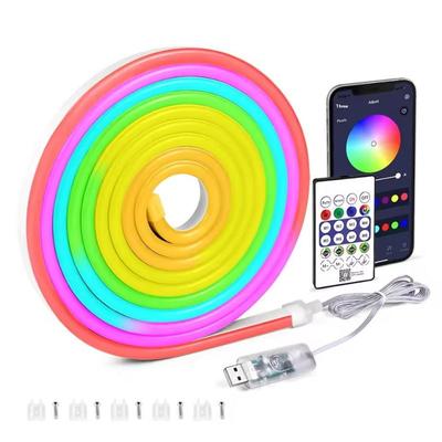 5V Rgbic Neonowe Taśmy LED Neonowe Światło Sznurkowe Z Synchronizacją Muzyki DIY Rgbic Dreamcolor Efekt Pogoni Taśma Do Oświetlenia Dekoracyjnego Domu