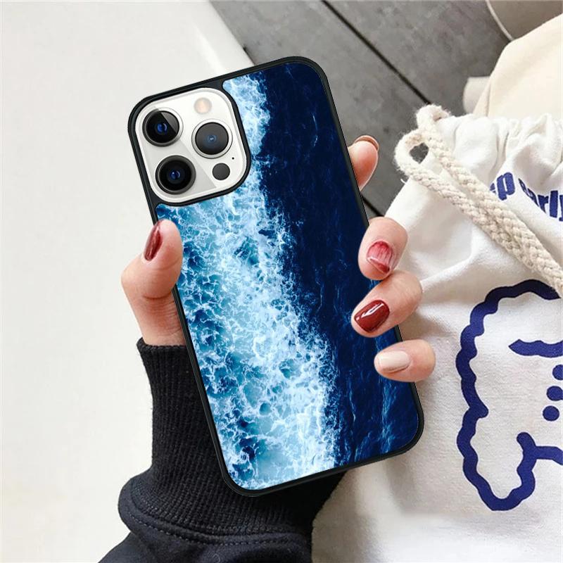 Blue Ocean Waves Sea Phone Case For iPhone 17 Air 15 16 Cover  11 13 14 Pro Max 12 Plus Max Fundas