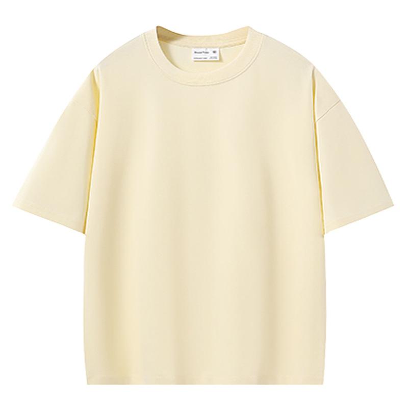 VEZFAA Damenmode Lässig Einfarbig Druck Sommer Frühling Kurzarm O-Ausschnitt Blusen & Hemden