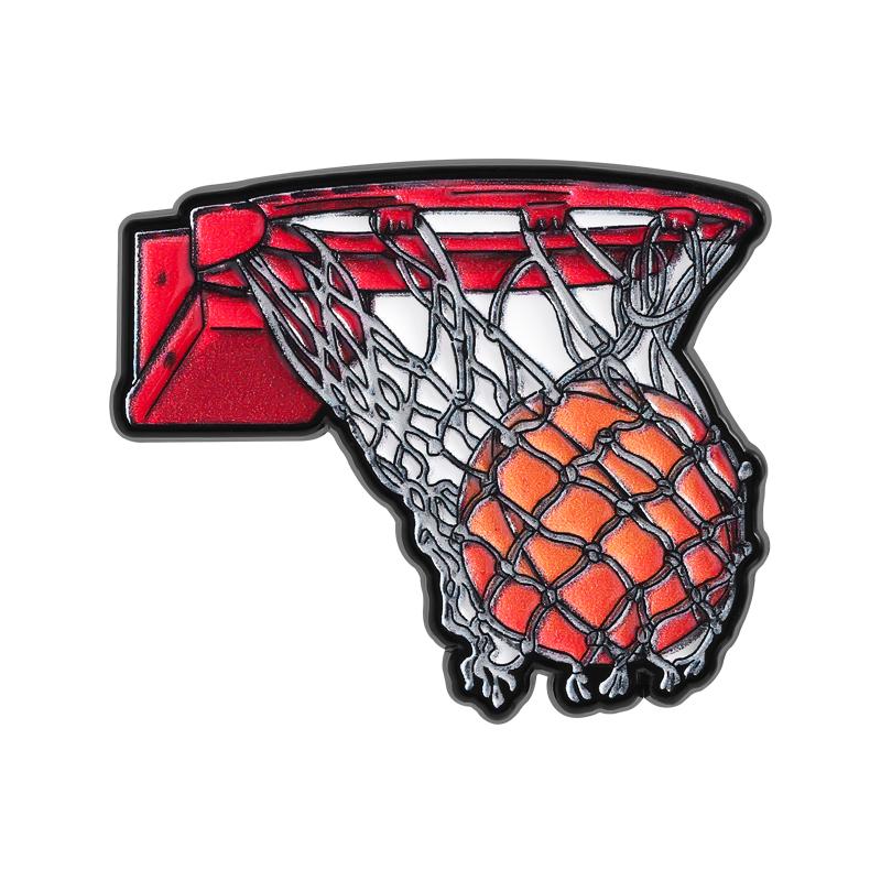 

Идеальные броши с УФ-печатью для стрельбы, мультяшные баскетбольные броши, значки на лацкан, забавные спортивные украшения, подарок для детей, друзей