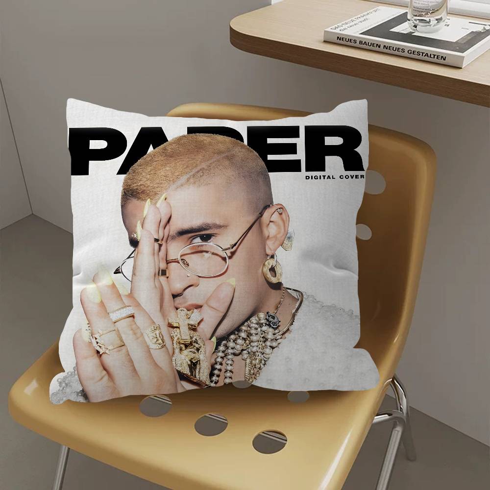 Singer Bad Bunny Pillow Anime Pillow Sofa Bed Head Pillow Cover Cushion Cover x cm Fashion